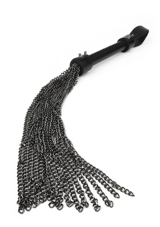 Genuine Leather Chain Whip – Zware Kettingzweep 61 cm