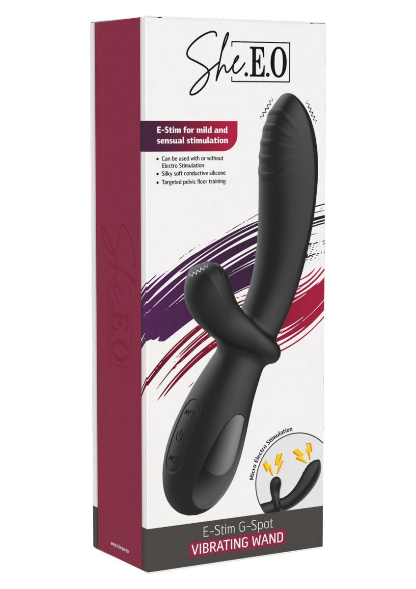 E-Stim G-Spot Vibrator - Oplaadbare Siliconen Electro & Vibratie Stimulator