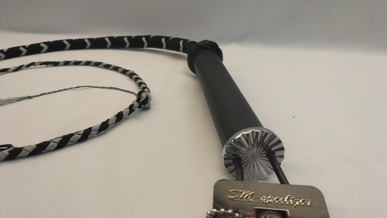 3 foot paracord bullwhip met leder handvat - SM - speeltjes