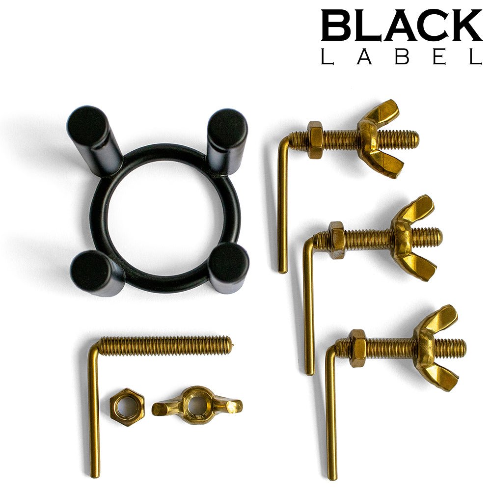 4-Way Urethral Stretcher – Verstelbare Plasbuisspreider Zwart/Goud - Medical Play - SM-speeltjes