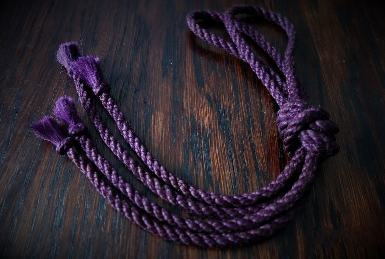 Jute touw 6 mm violet