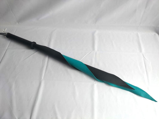 Dragon tail turquoise/zwart 70 cm