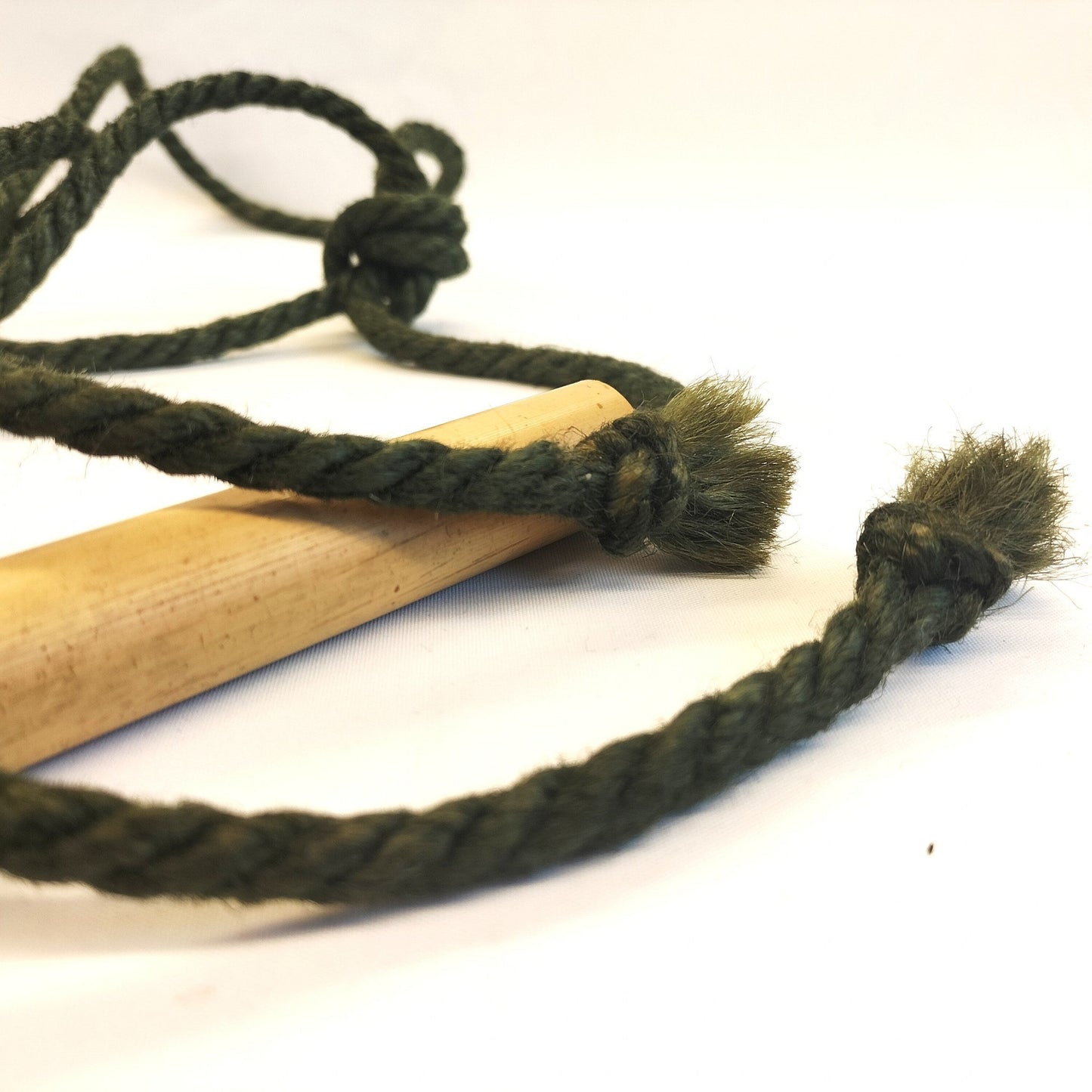 Bamboe Jute Mondgag Handgemaakt 6mm – 11cm Bamboe Naturel of Groen - Gagballs - SM - speeltjes