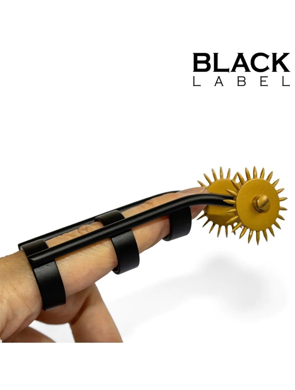 Cat Nail Double Pinwheel – Dubbele Vingerpinwheel Zwart/Goud - Vingerpinwheel - SM-speeltjes