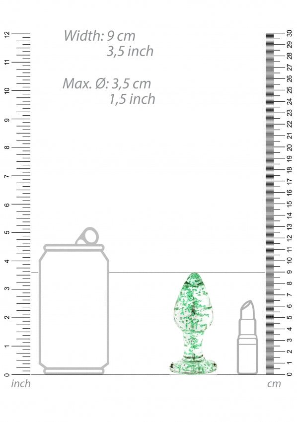 Glow in the dark buttplug ( 3 sizes) - SM - speeltjes