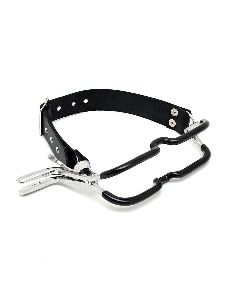 Jennings Mondspreider 316 Staal 260g - Medical Play Mondklem Leren Nekriem 41 - 58cm - Medical Play - SM - speeltjes