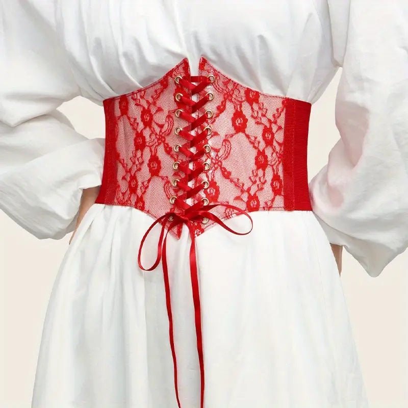 Mini korset rood of zwart - SM - speeltjes