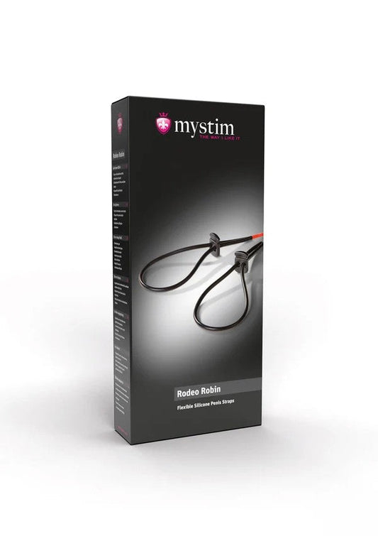 Mystim Rodeo Robin – Verstelbare Electro Penis & Balzak Lussen - E-Stim Accessoire - SM-speeltjes