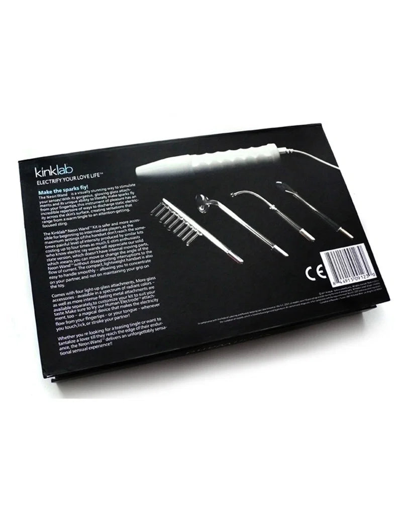 Rimba ElectroSex NeonWand – 220V Solid-State Violet Wand met 4 Glazen Elektroden