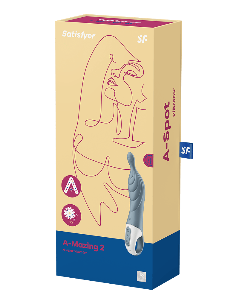 Satisfyer - A - Mazing 2 - A - Spot Vibrator - Grijs - Seksspeeltjes - SM - speeltjes