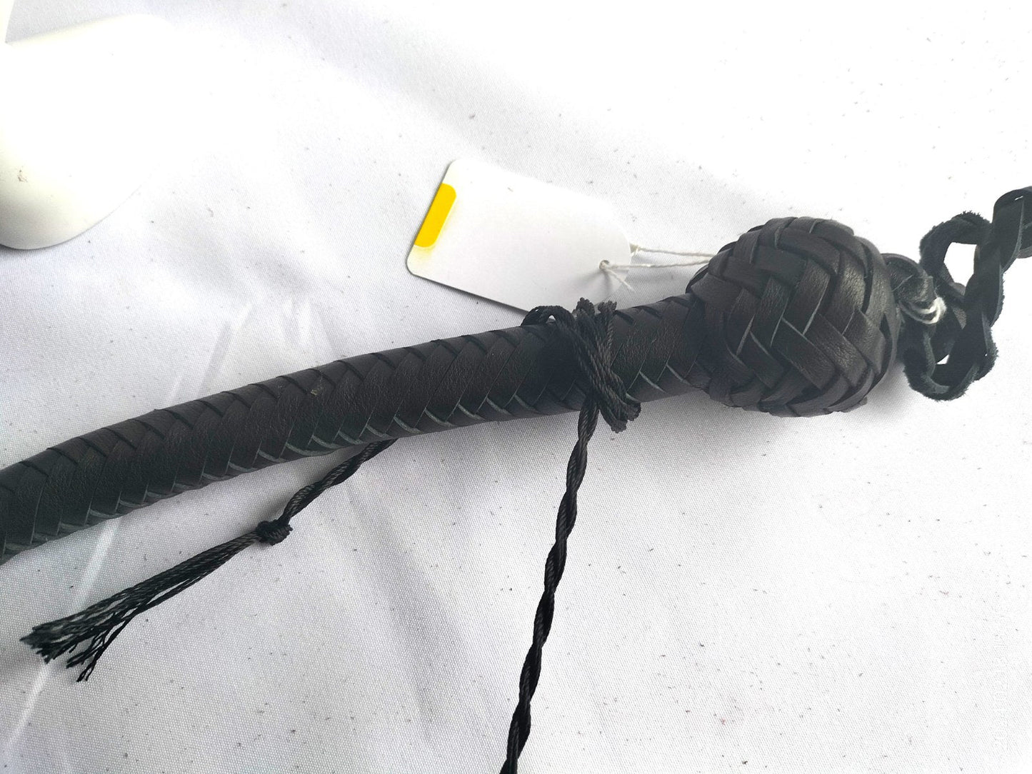 snake whip 60 cm zwart/rood of zwart - SM - speeltjes