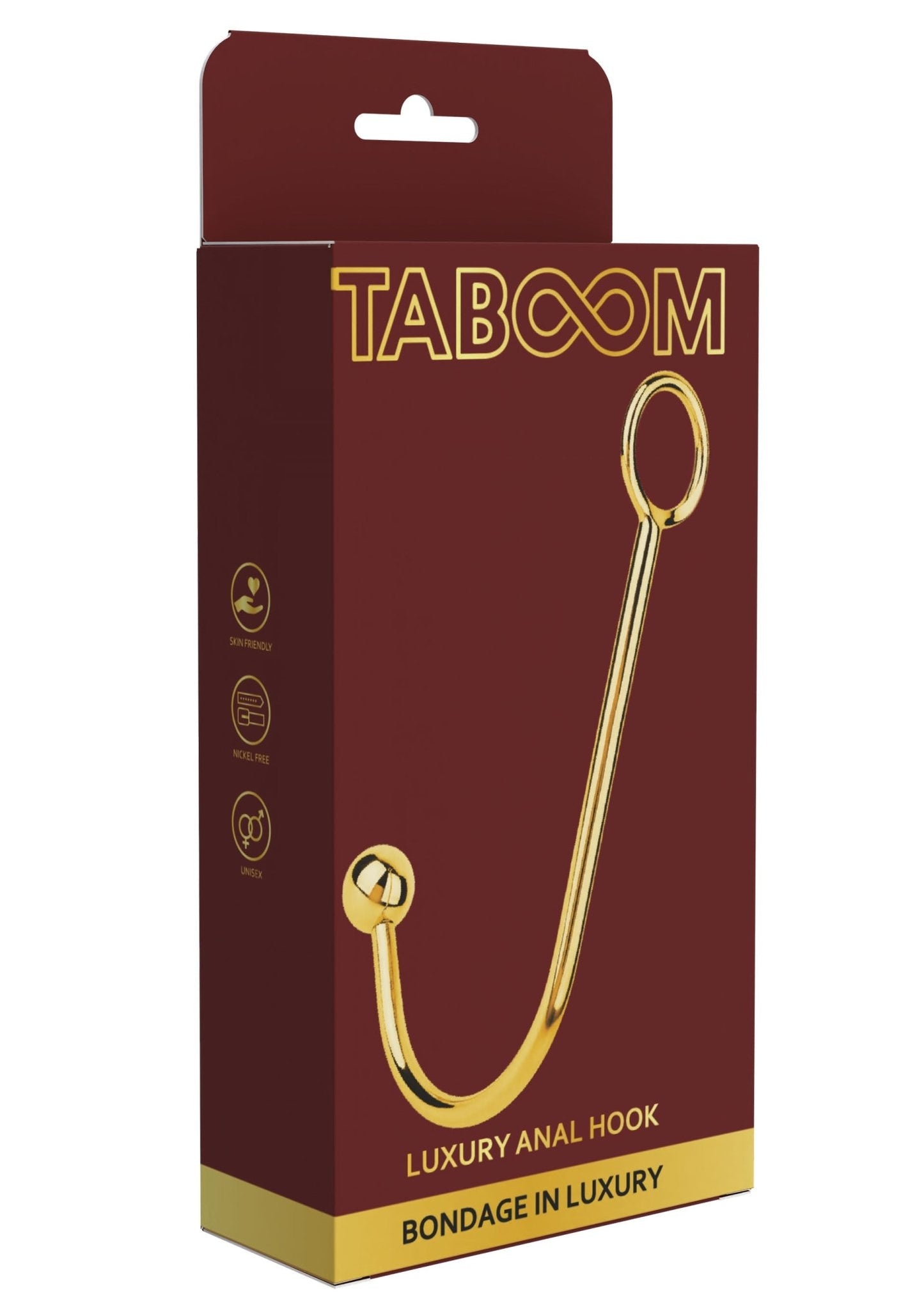 TABOOM Luxury Anaal Haak RVS – Premium Bondage Haak voor Intense Controle - Anaal speeltjes - SM - speeltjes