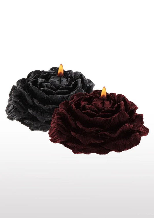 TABOOM Rose – Wax Play Kaarsenset Zwart & Bordeaux | 2 Stuks - Wax play kaarsen - SM-speeltjes