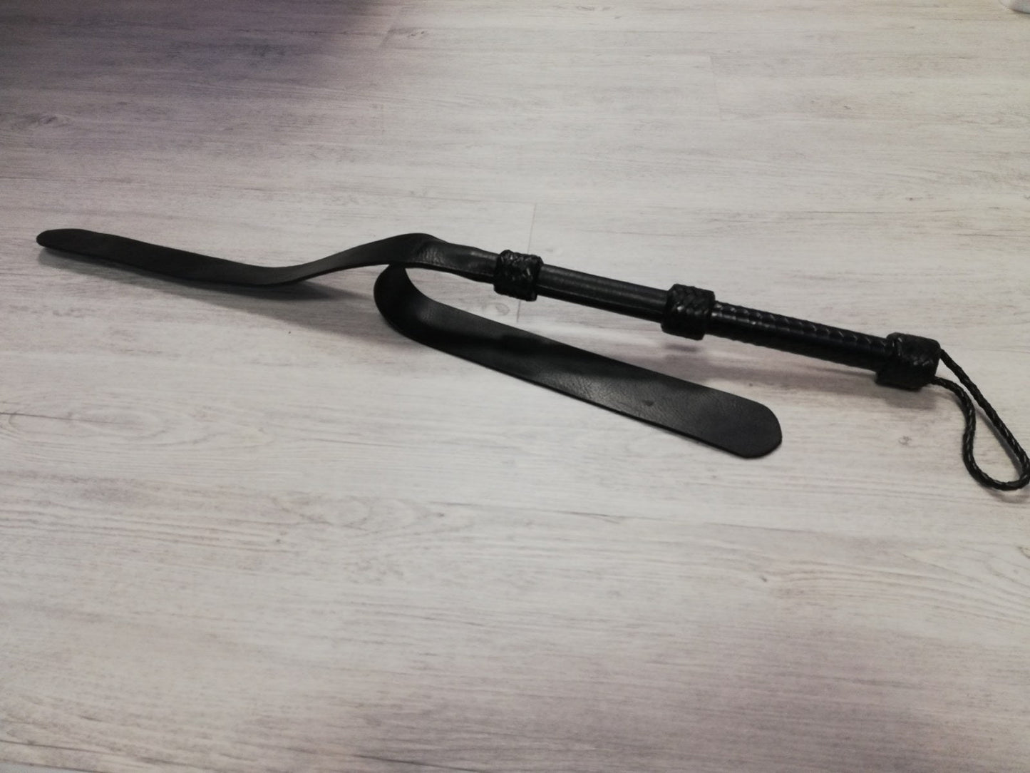 Dubbele lederen flap - SM - speeltjes