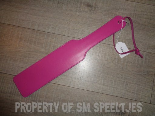 Lange roze lederen paddle - SM - speeltjes