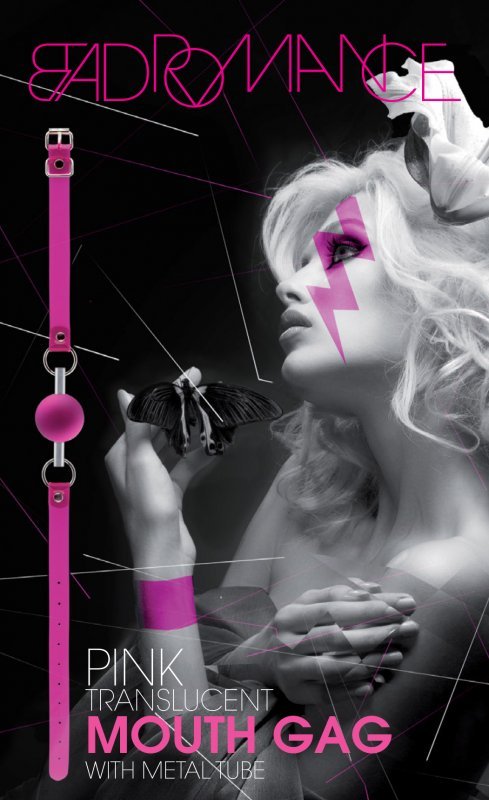 Roze transparante ballgag - SM - speeltjes