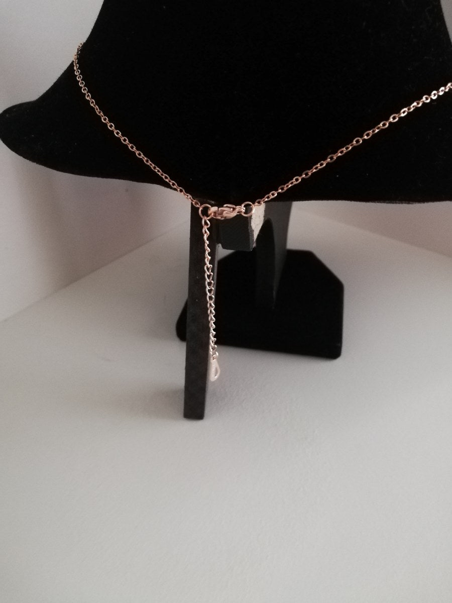 Titanium halsketting met handboeien rosé kleurig - SM - speeltjes