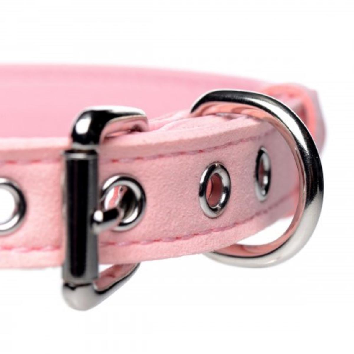 Vegan collar roze met belletje - SM - speeltjes