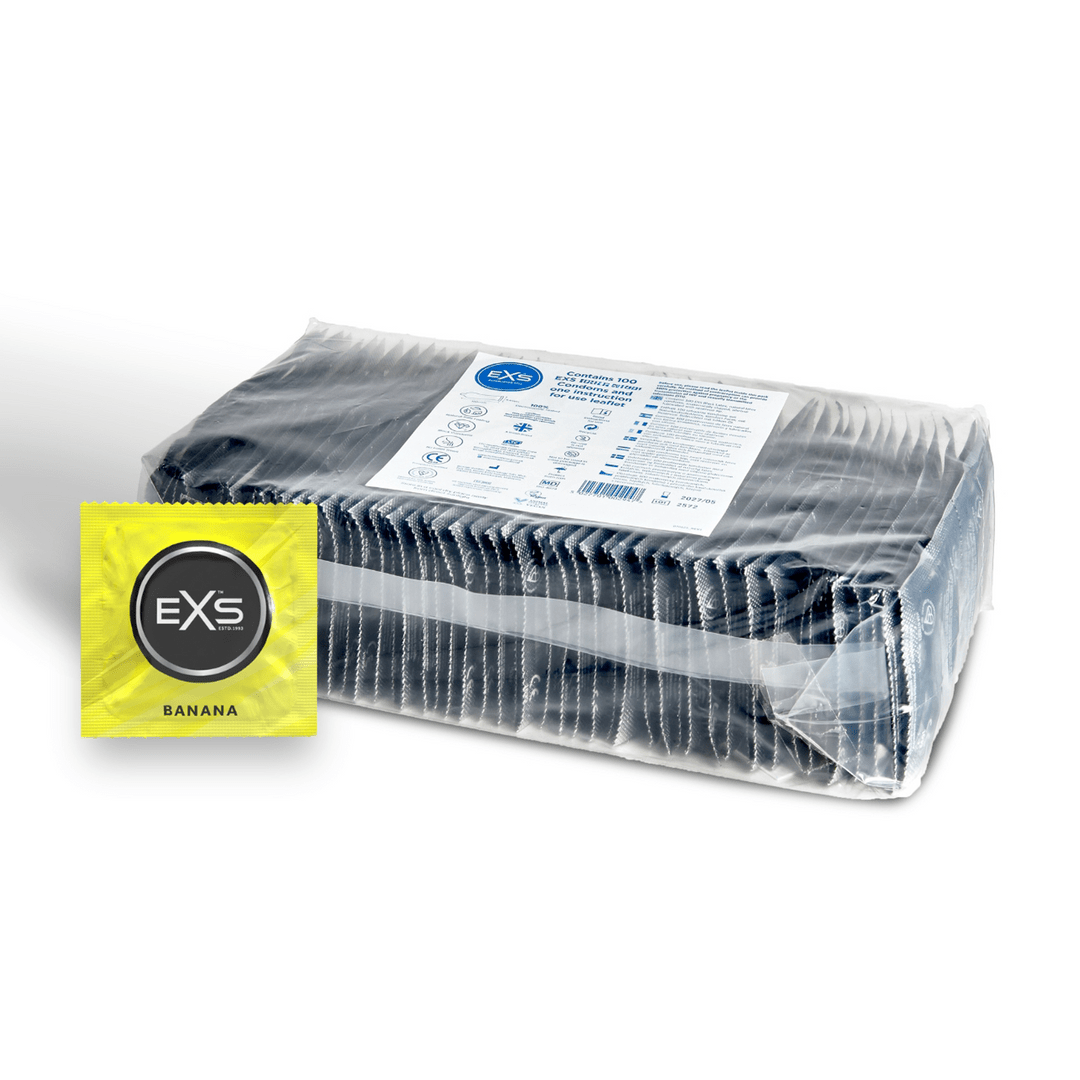 100 condooms banana (54mm) - SM - speeltjes