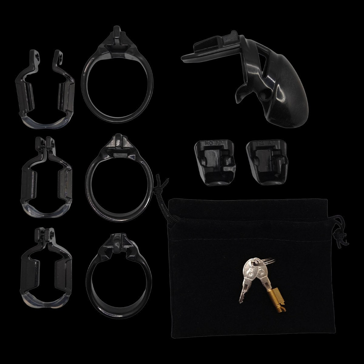 The Vice Mach 2 Standaard Kuisheidskooi Zwart – Premium Chastity Cage voor Langdurige Controle