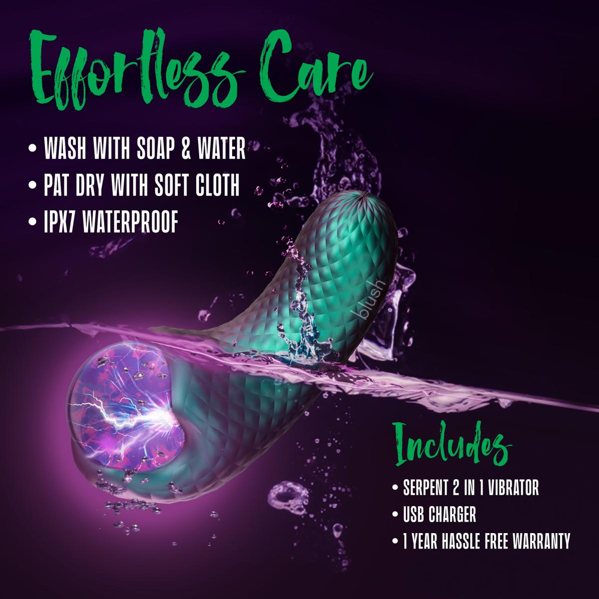 Temptasia Enchanted Serpent – Dubbele Motor Vibrator met Plasmabol Verlichting