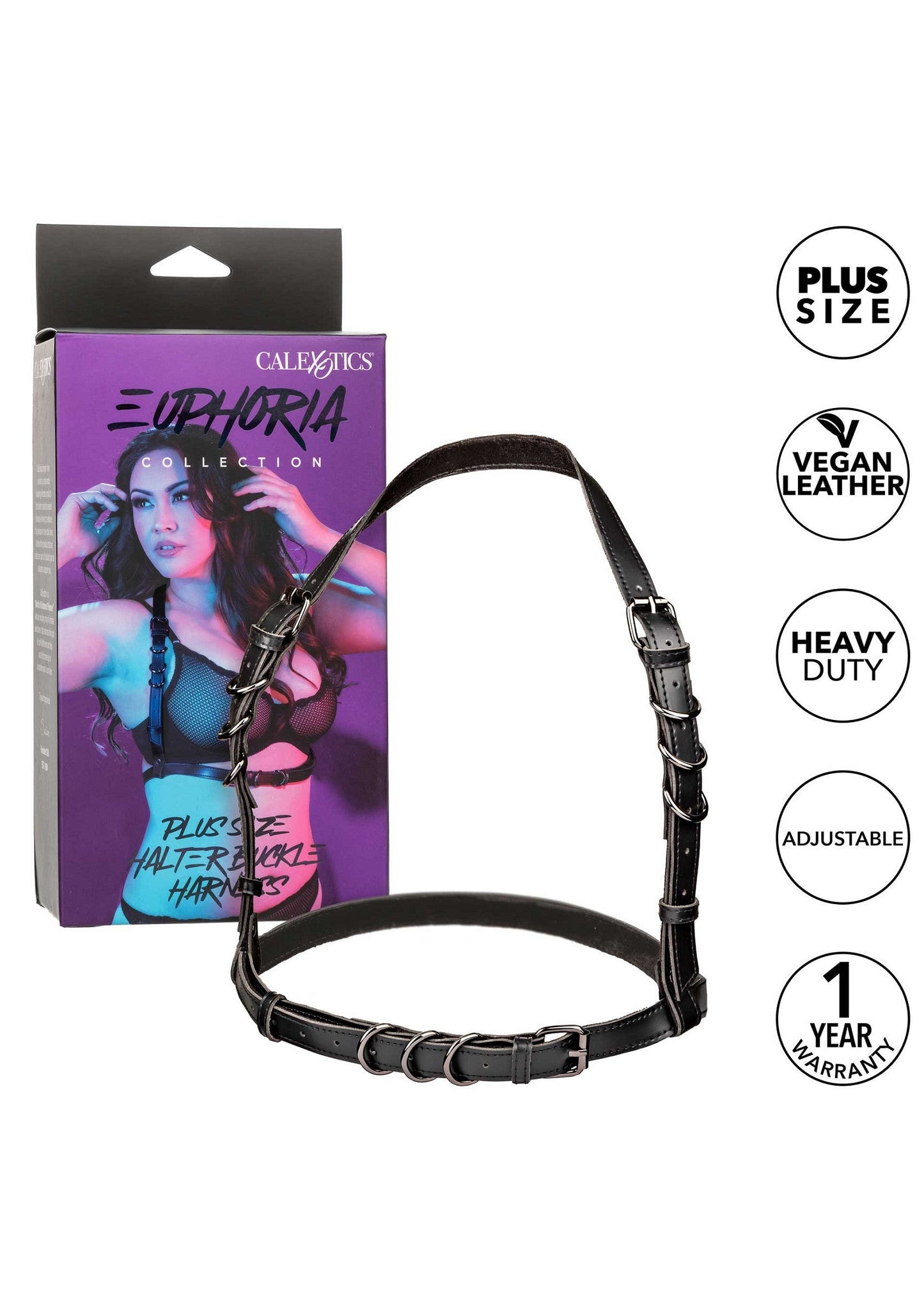 Halter Buckle Harness Plus – Luxe Plus Size BDSM Harnas