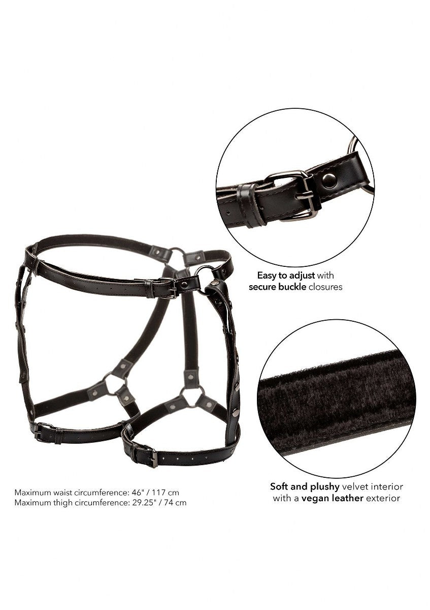 Riding Thigh Harness Plus – Verstelbaar BDSM Dijharnas met Kettingen