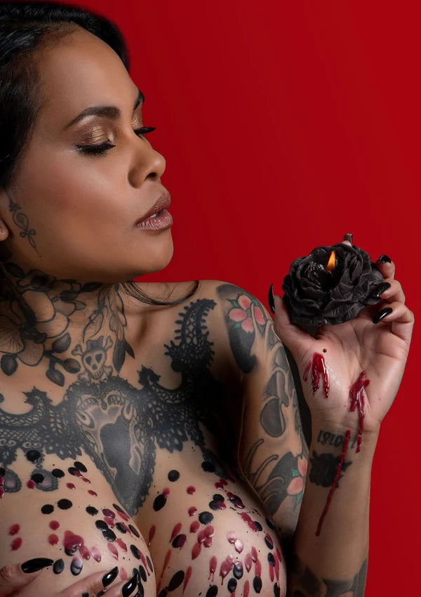 TABOOM Rose – Wax Play Kaarsenset Zwart & Bordeaux | 2 Stuks