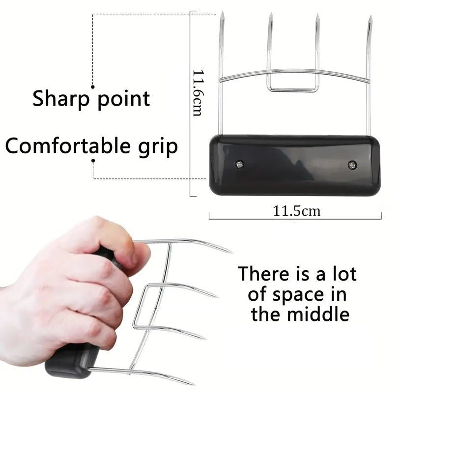 2 Bear claws 4 tands RVS - SM - speeltjes