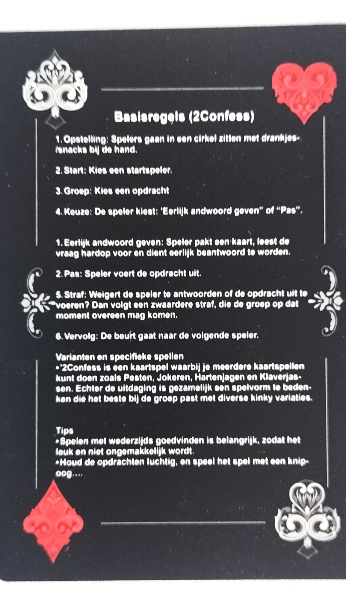 2 Confess Erotische spel - Verboden Fantasieën - SM - speeltjes