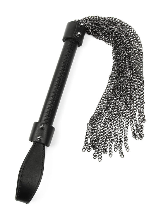 Genuine Leather Chain Whip – Zware Kettingzweep 61 cm
