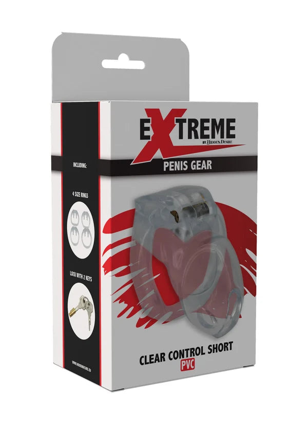 Clear Control Cock Cage Short – Transparante Acryl Kuisheidskooi