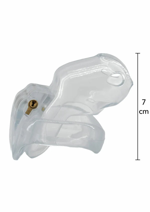 Clear Control Cock Cage Short – Transparante Acryl Kuisheidskooi