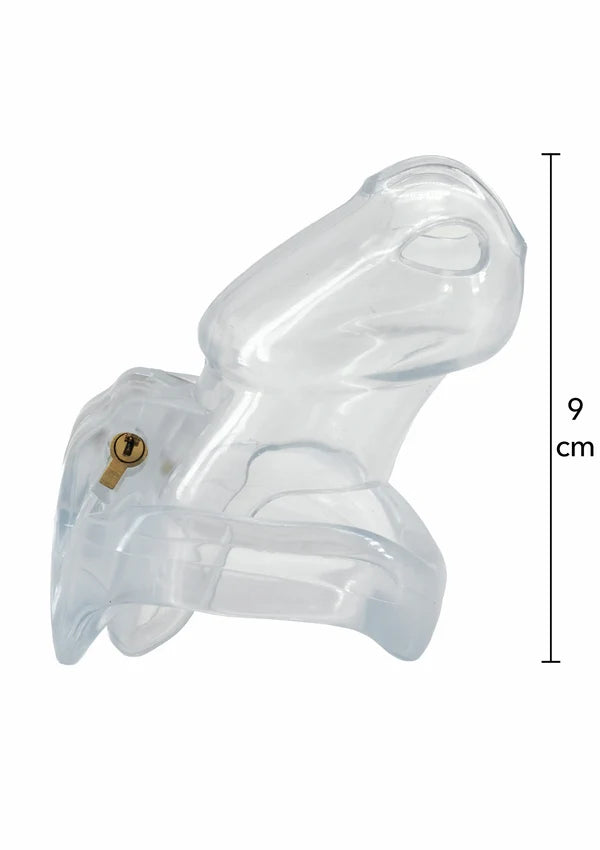Clear Control Cock Cage Long – Transparante Acryl Kuisheidskooi