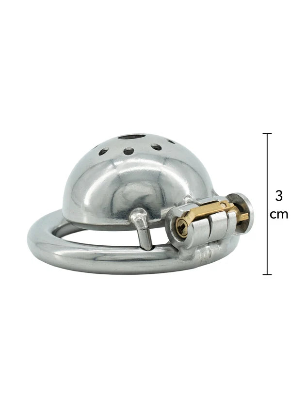 Stainless Vault X-Short – Gesloten RVS Kuisheidskooi