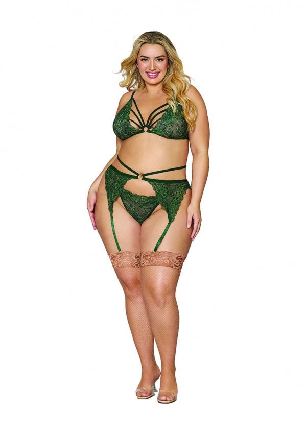 3 - Delige Set van Metallic Kant voor Dames - Queen size - SM - speeltjes