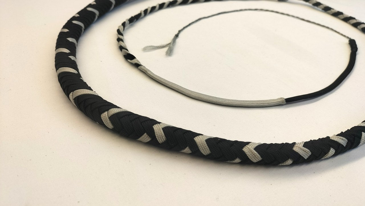 3 foot paracord bullwhip met leder handvat - SM - speeltjes
