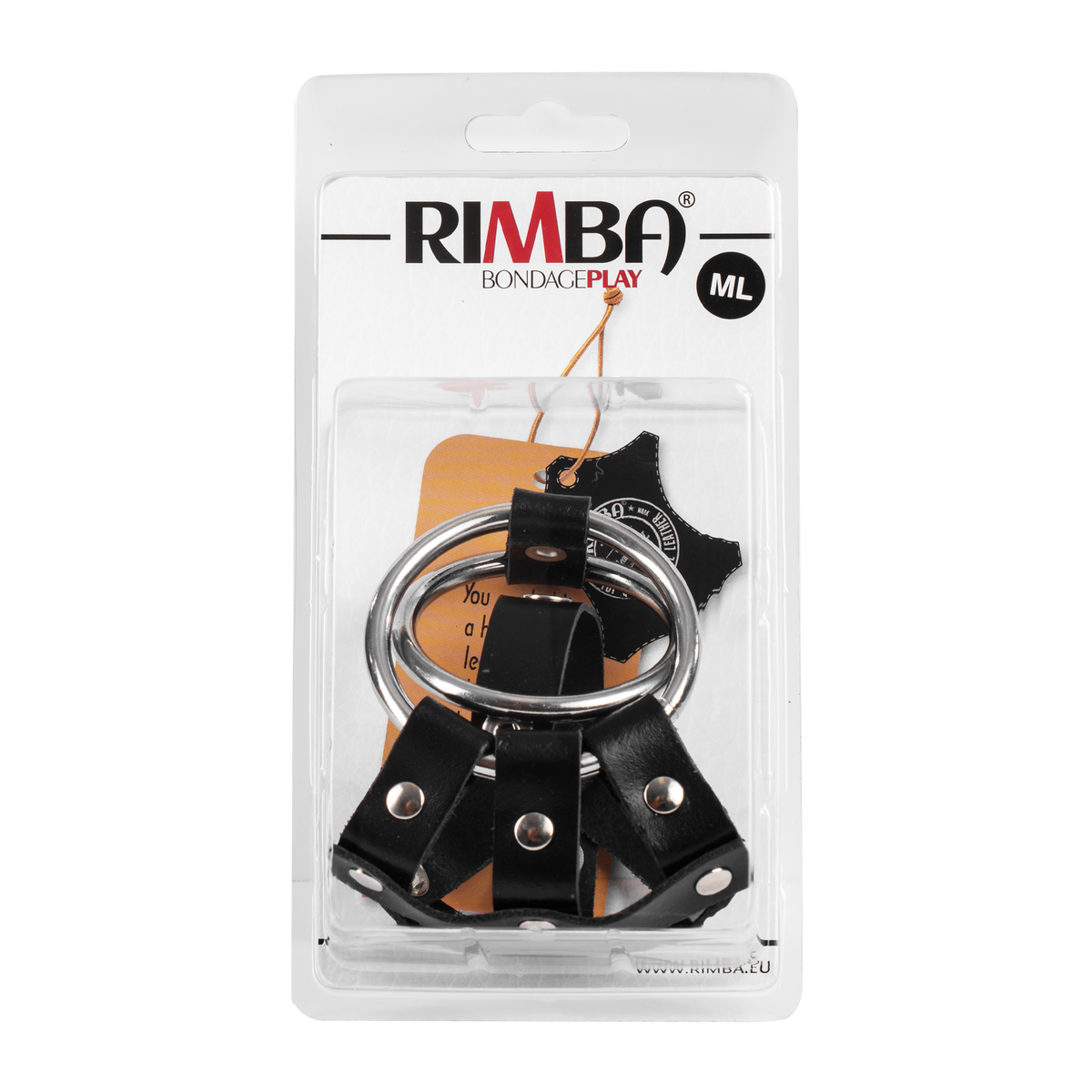 Rimba Bondage Play – Leren Balzakkooi met Spijkers – Handgemaakte CBT Kooi – Zwart