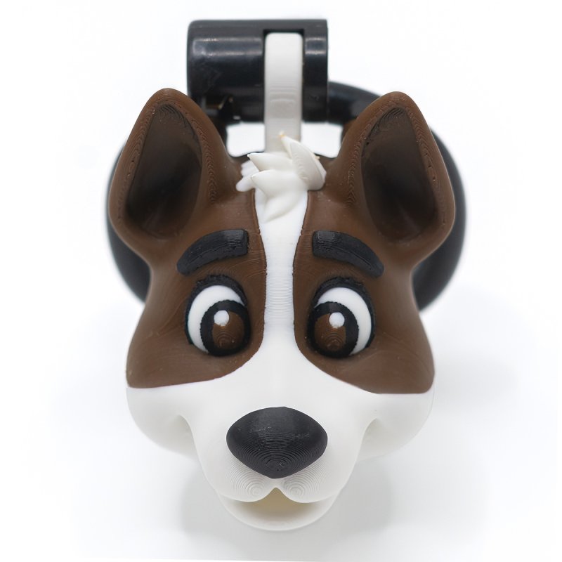 Chastity Cage Hondenkop – Kunsthars Kuisheidskooi met Puppydesign