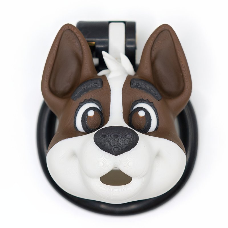 Chastity Cage Hondenkop – Kunsthars Kuisheidskooi met Puppydesign