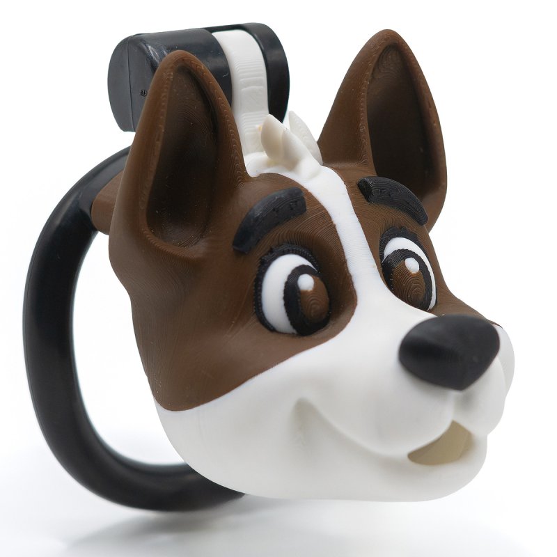 Chastity Cage Hondenkop – Kunsthars Kuisheidskooi met Puppydesign