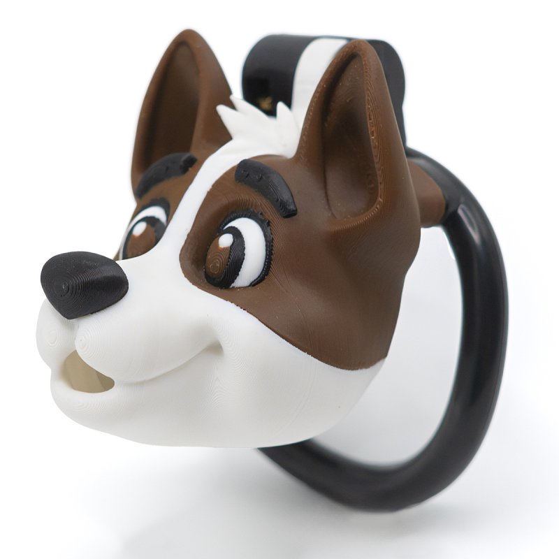 Chastity Cage Hondenkop – Kunsthars Kuisheidskooi met Puppydesign