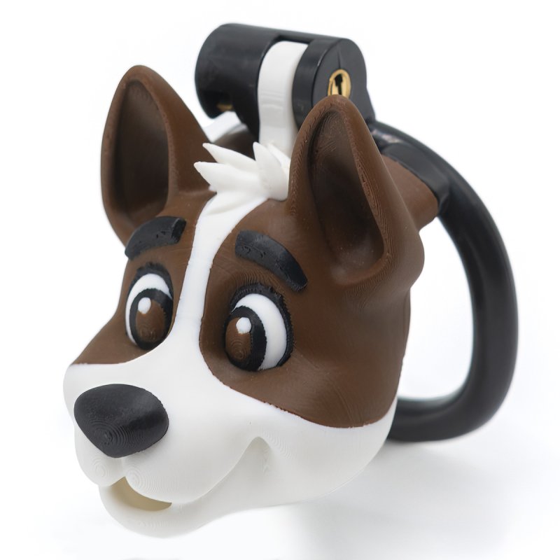Chastity Cage Hondenkop – Kunsthars Kuisheidskooi met Puppydesign