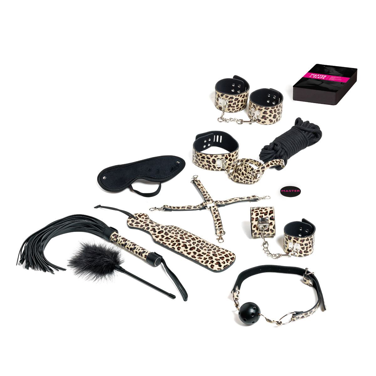 Tease & Please Master & Slave Bondagespel Beige – 9-delig Beginners BDSM Spel