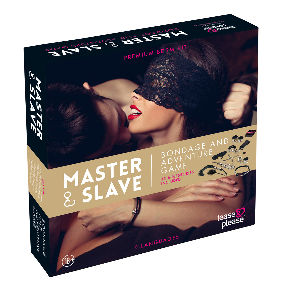 Tease & Please Master & Slave Bondagespel Beige – 9-delig Beginners BDSM Spel