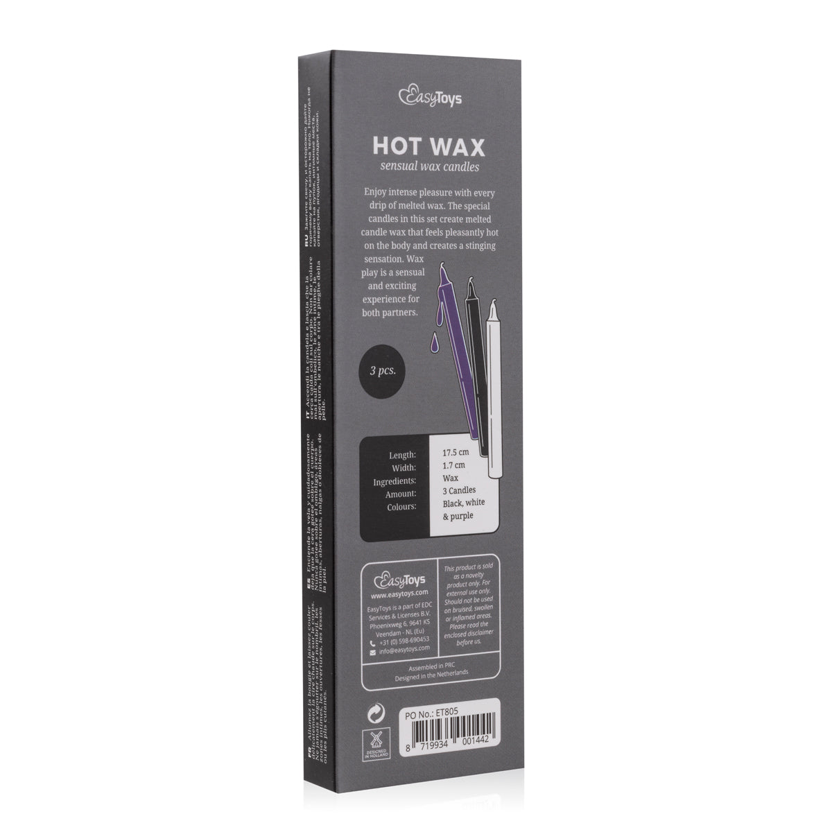 Sojawas Druppelkaarsen Set 3 Stuks – SM Kaarsen voor Wax Play & Kaarsenspel