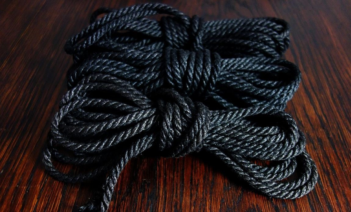 Jute rope 6 mm classic black