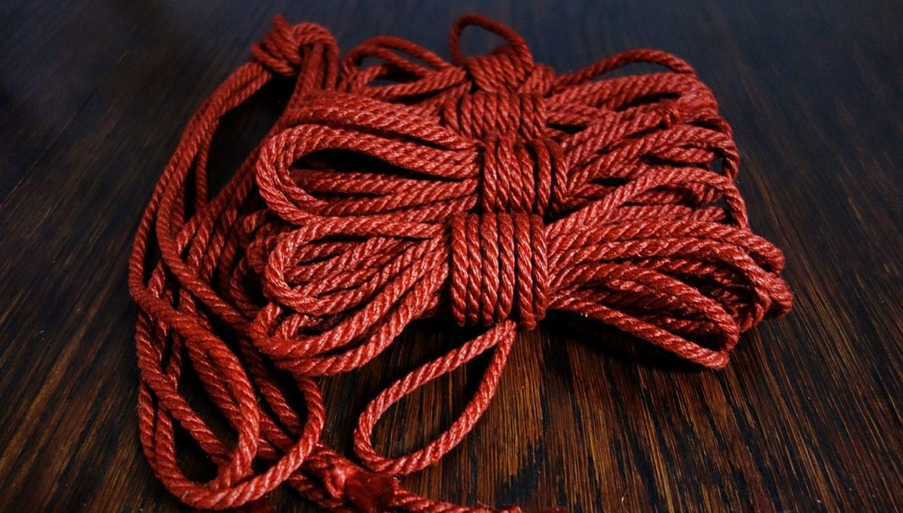 Jute rope 6 mm classic red