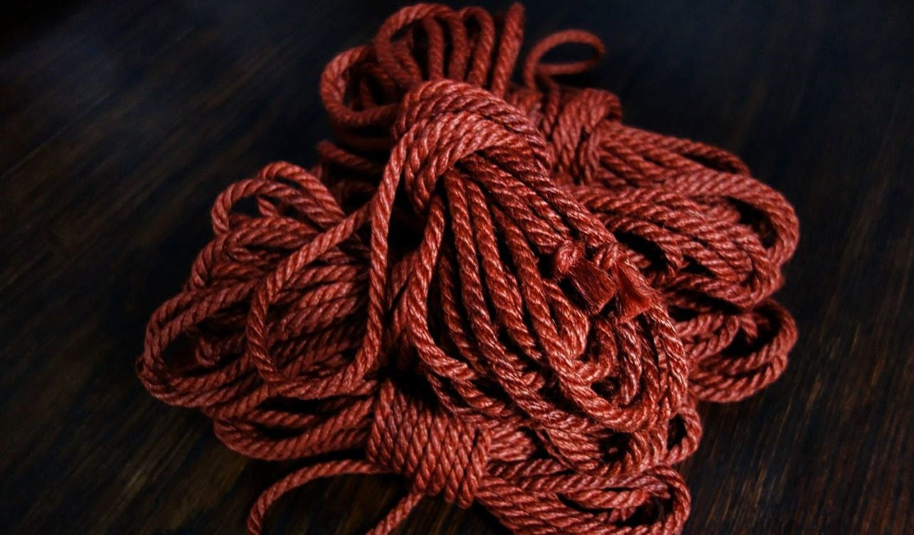Jute rope 6 mm classic red