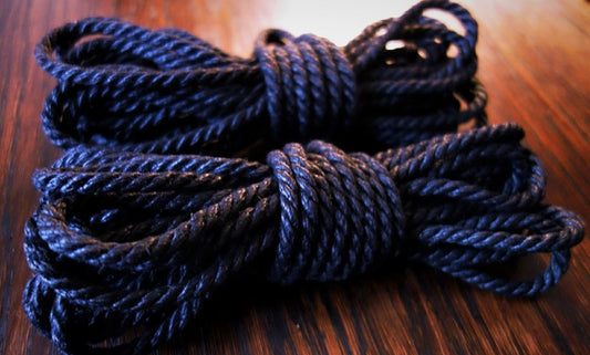 Jute rope 6 mm deep navy blue
